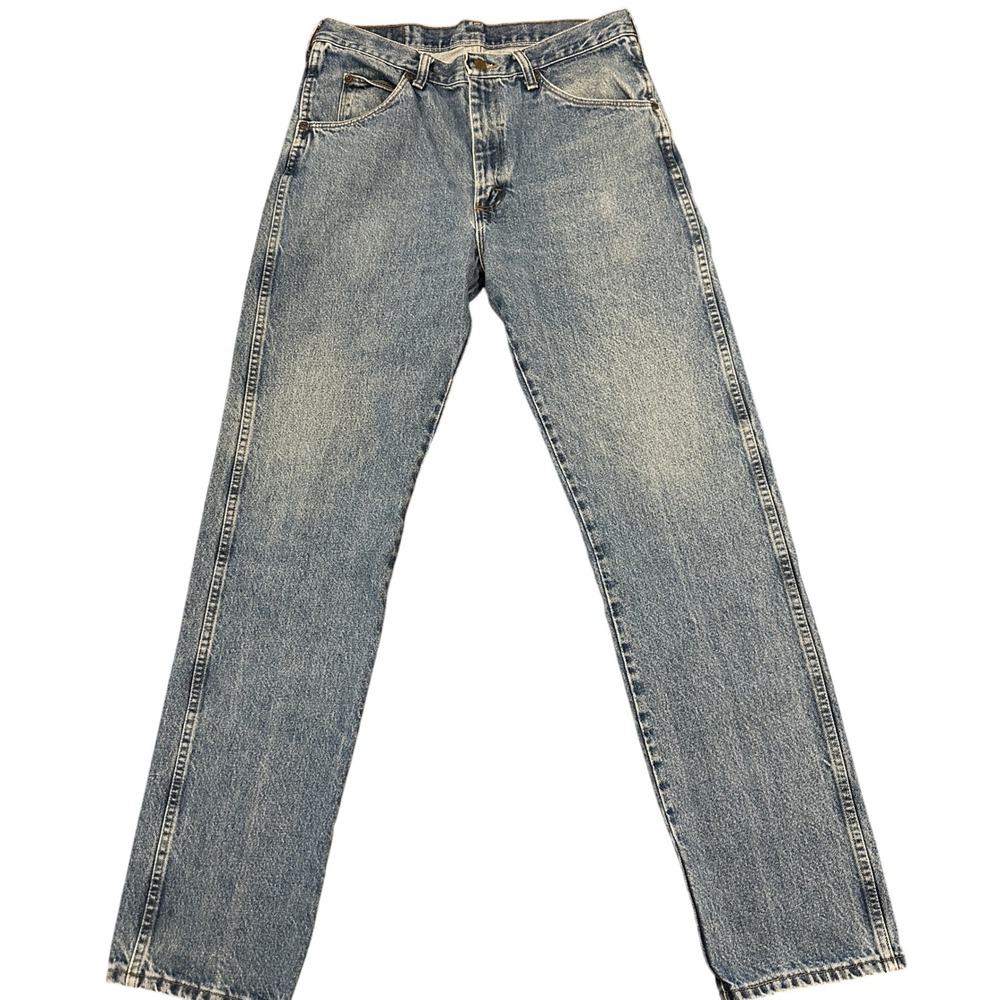 Wrangler Hero Authentic Mens Straight Leg Jeans Light Wash 33x34